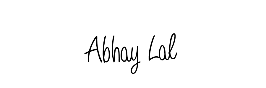 How to make Abhay Lal name signature. Use Angelique-Rose-font-FFP style for creating short signs online. This is the latest handwritten sign. Abhay Lal signature style 5 images and pictures png