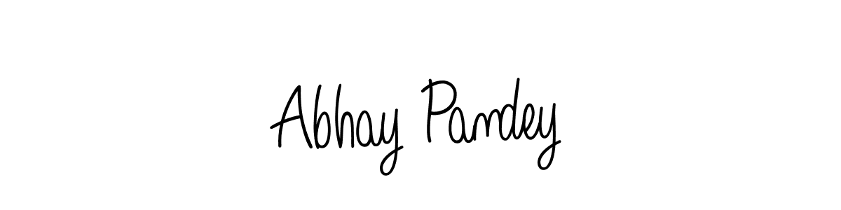 Make a beautiful signature design for name Abhay Pandey. With this signature (Angelique-Rose-font-FFP) style, you can create a handwritten signature for free. Abhay Pandey signature style 5 images and pictures png