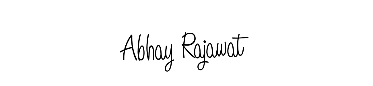 How to make Abhay Rajawat name signature. Use Angelique-Rose-font-FFP style for creating short signs online. This is the latest handwritten sign. Abhay Rajawat signature style 5 images and pictures png