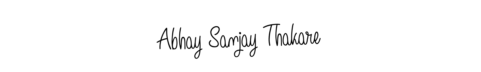 Abhay Sanjay Thakare stylish signature style. Best Handwritten Sign (Angelique-Rose-font-FFP) for my name. Handwritten Signature Collection Ideas for my name Abhay Sanjay Thakare. Abhay Sanjay Thakare signature style 5 images and pictures png