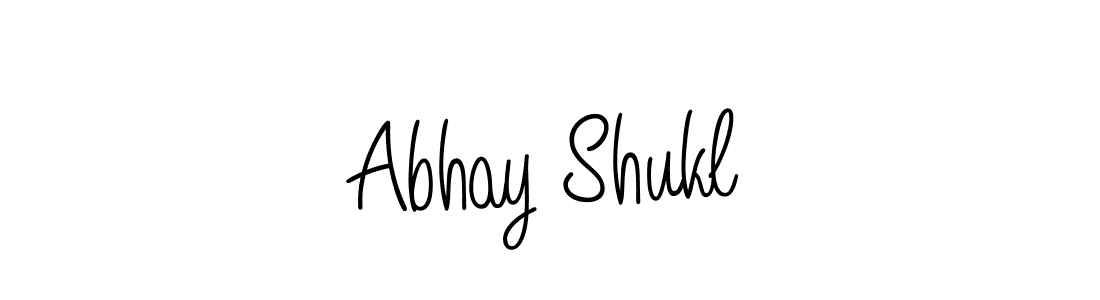 Use a signature maker to create a handwritten signature online. With this signature software, you can design (Angelique-Rose-font-FFP) your own signature for name Abhay Shukl. Abhay Shukl signature style 5 images and pictures png
