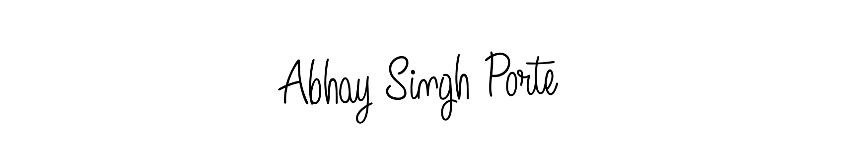 It looks lik you need a new signature style for name Abhay Singh Porte. Design unique handwritten (Angelique-Rose-font-FFP) signature with our free signature maker in just a few clicks. Abhay Singh Porte signature style 5 images and pictures png