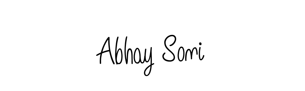 Angelique-Rose-font-FFP is a professional signature style that is perfect for those who want to add a touch of class to their signature. It is also a great choice for those who want to make their signature more unique. Get Abhay Soni name to fancy signature for free. Abhay Soni signature style 5 images and pictures png