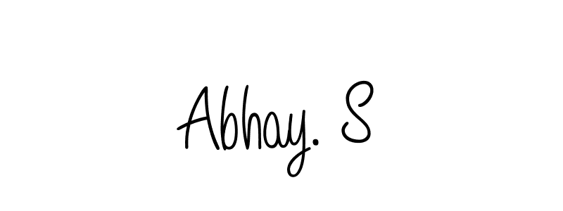 The best way (Angelique-Rose-font-FFP) to make a short signature is to pick only two or three words in your name. The name Abhay. S include a total of six letters. For converting this name. Abhay. S signature style 5 images and pictures png