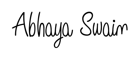 A stylish, flowing autograph style designed for name Abhaya Swain using Angelique-Rose-font-FFP typography. Perfect for digital creative projects. Abhaya Swain signature style 5 images and pictures png