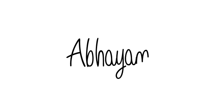 Abhayan stylish signature style. Best Handwritten Sign (Angelique-Rose-font-FFP) for my name. Handwritten Signature Collection Ideas for my name Abhayan. Abhayan signature style 5 images and pictures png