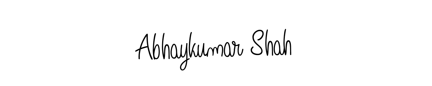 How to make Abhaykumar Shah name signature. Use Angelique-Rose-font-FFP style for creating short signs online. This is the latest handwritten sign. Abhaykumar Shah signature style 5 images and pictures png