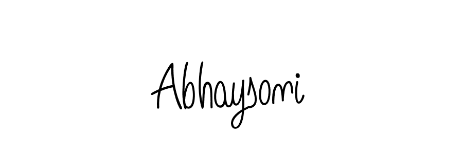 It looks lik you need a new signature style for name Abhaysoni. Design unique handwritten (Angelique-Rose-font-FFP) signature with our free signature maker in just a few clicks. Abhaysoni signature style 5 images and pictures png