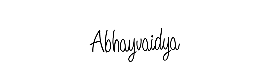 Create a beautiful signature design for name Abhayvaidya. With this signature (Angelique-Rose-font-FFP) fonts, you can make a handwritten signature for free. Abhayvaidya signature style 5 images and pictures png