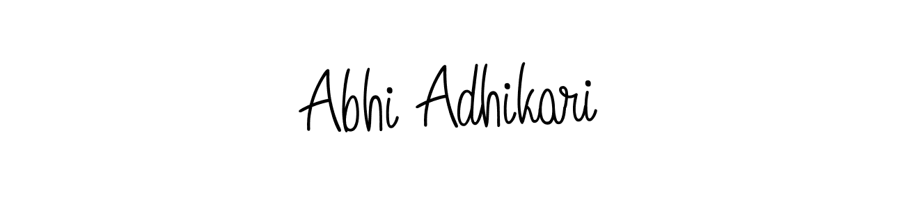 You can use this online signature creator to create a handwritten signature for the name Abhi Adhikari. This is the best online autograph maker. Abhi Adhikari signature style 5 images and pictures png