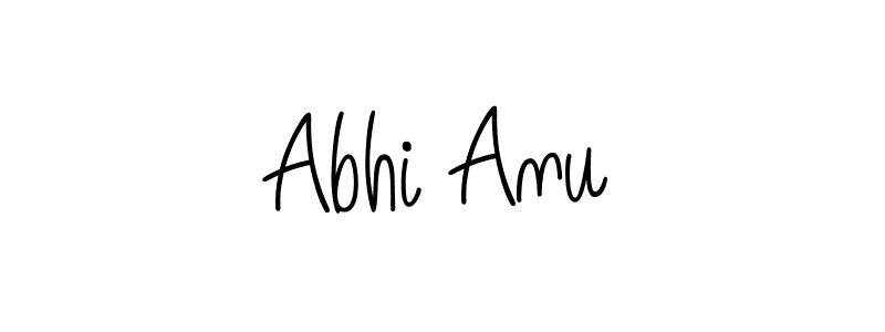 Design your own signature with our free online signature maker. With this signature software, you can create a handwritten (Angelique-Rose-font-FFP) signature for name Abhi Anu. Abhi Anu signature style 5 images and pictures png