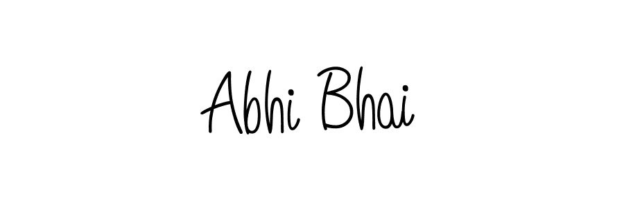 The best way (Angelique-Rose-font-FFP) to make a short signature is to pick only two or three words in your name. The name Abhi Bhai include a total of six letters. For converting this name. Abhi Bhai signature style 5 images and pictures png
