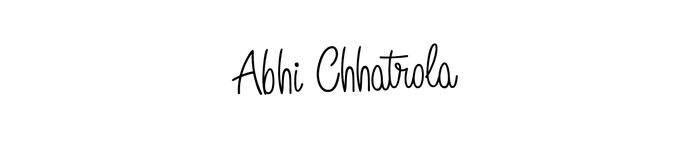 Also we have Abhi Chhatrola name is the best signature style. Create professional handwritten signature collection using Angelique-Rose-font-FFP autograph style. Abhi Chhatrola signature style 5 images and pictures png