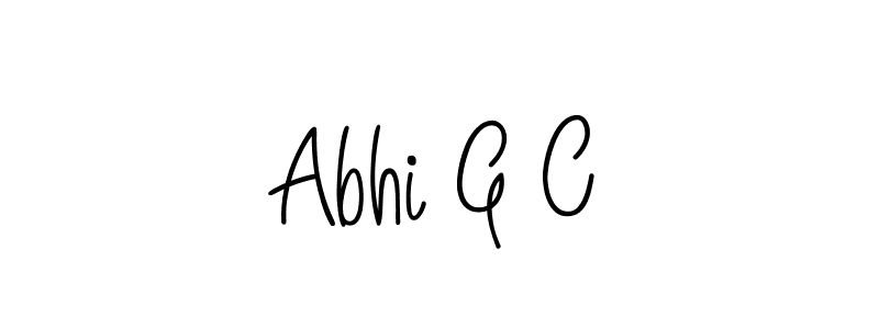 How to make Abhi G C signature? Angelique-Rose-font-FFP is a professional autograph style. Create handwritten signature for Abhi G C name. Abhi G C signature style 5 images and pictures png