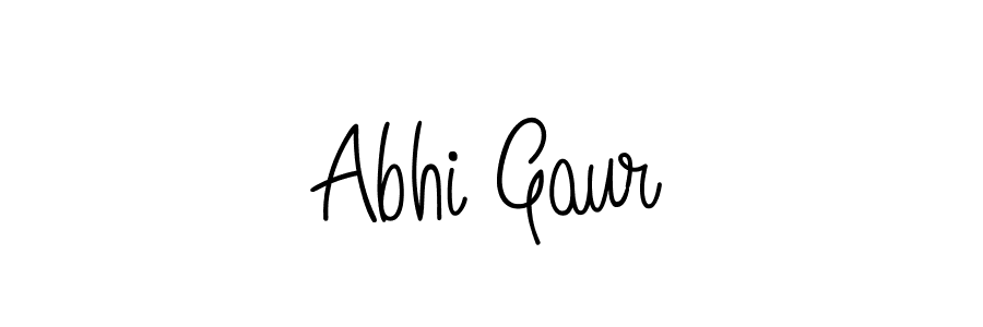 Make a short Abhi Gaur signature style. Manage your documents anywhere anytime using Angelique-Rose-font-FFP. Create and add eSignatures, submit forms, share and send files easily. Abhi Gaur signature style 5 images and pictures png