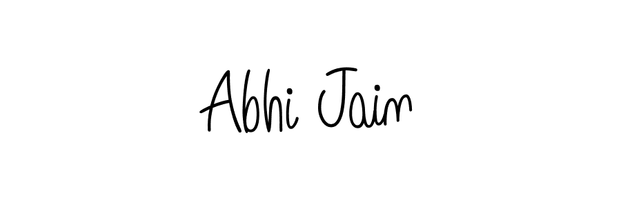Abhi Jain stylish signature style. Best Handwritten Sign (Angelique-Rose-font-FFP) for my name. Handwritten Signature Collection Ideas for my name Abhi Jain. Abhi Jain signature style 5 images and pictures png