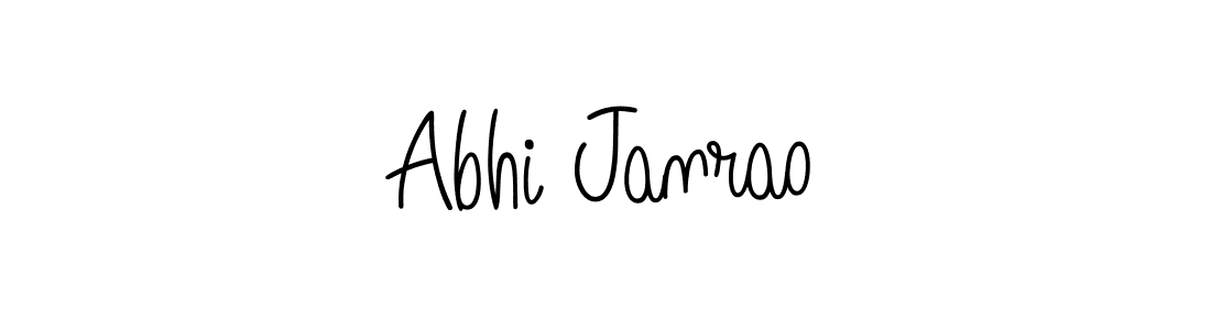 It looks lik you need a new signature style for name Abhi Janrao. Design unique handwritten (Angelique-Rose-font-FFP) signature with our free signature maker in just a few clicks. Abhi Janrao signature style 5 images and pictures png