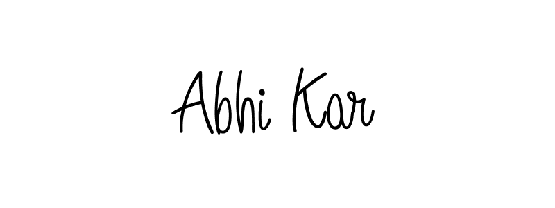 Make a beautiful signature design for name Abhi Kar. With this signature (Angelique-Rose-font-FFP) style, you can create a handwritten signature for free. Abhi Kar signature style 5 images and pictures png