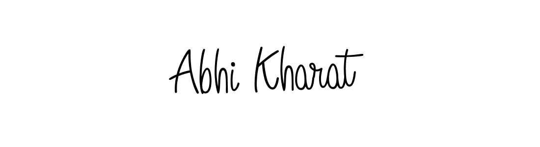 Design your own signature with our free online signature maker. With this signature software, you can create a handwritten (Angelique-Rose-font-FFP) signature for name Abhi Kharat. Abhi Kharat signature style 5 images and pictures png