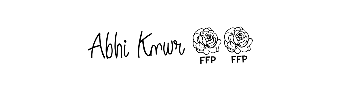 It looks lik you need a new signature style for name Abhi Knwr 09. Design unique handwritten (Angelique-Rose-font-FFP) signature with our free signature maker in just a few clicks. Abhi Knwr 09 signature style 5 images and pictures png