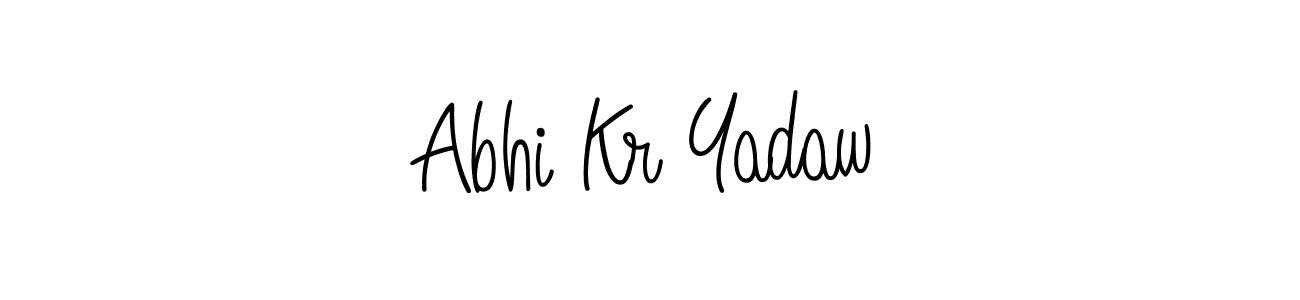Here are the top 10 professional signature styles for the name Abhi Kr Yadaw. These are the best autograph styles you can use for your name. Abhi Kr Yadaw signature style 5 images and pictures png