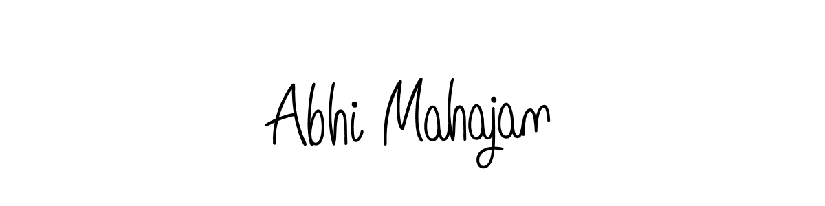 Best and Professional Signature Style for Abhi Mahajan. Angelique-Rose-font-FFP Best Signature Style Collection. Abhi Mahajan signature style 5 images and pictures png