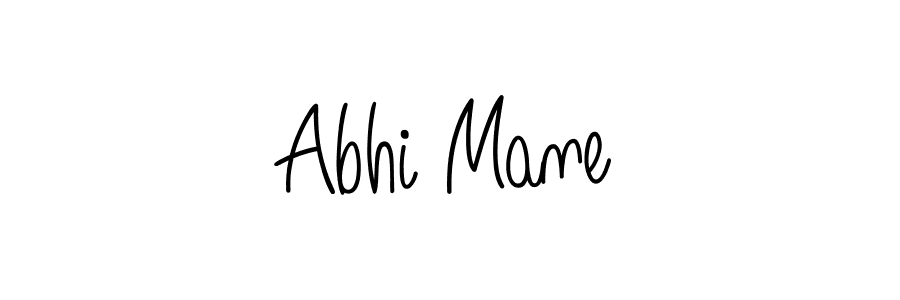 You should practise on your own different ways (Angelique-Rose-font-FFP) to write your name (Abhi Mane) in signature. don't let someone else do it for you. Abhi Mane signature style 5 images and pictures png