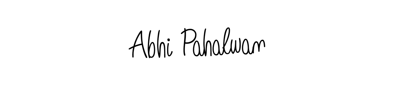 Also You can easily find your signature by using the search form. We will create Abhi Pahalwan name handwritten signature images for you free of cost using Angelique-Rose-font-FFP sign style. Abhi Pahalwan signature style 5 images and pictures png