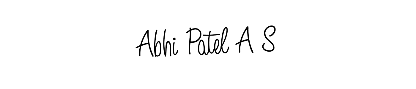 Abhi Patel A S stylish signature style. Best Handwritten Sign (Angelique-Rose-font-FFP) for my name. Handwritten Signature Collection Ideas for my name Abhi Patel A S. Abhi Patel A S signature style 5 images and pictures png