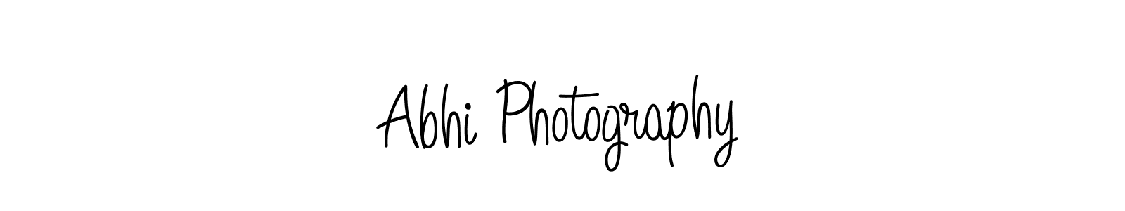Abhi Photography stylish signature style. Best Handwritten Sign (Angelique-Rose-font-FFP) for my name. Handwritten Signature Collection Ideas for my name Abhi Photography. Abhi Photography signature style 5 images and pictures png