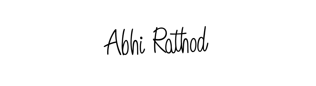 Design your own signature with our free online signature maker. With this signature software, you can create a handwritten (Angelique-Rose-font-FFP) signature for name Abhi Rathod. Abhi Rathod signature style 5 images and pictures png