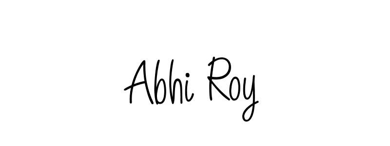 You should practise on your own different ways (Angelique-Rose-font-FFP) to write your name (Abhi Roy) in signature. don't let someone else do it for you. Abhi Roy signature style 5 images and pictures png