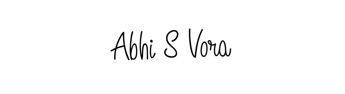 Angelique-Rose-font-FFP is a professional signature style that is perfect for those who want to add a touch of class to their signature. It is also a great choice for those who want to make their signature more unique. Get Abhi S Vora name to fancy signature for free. Abhi S Vora signature style 5 images and pictures png