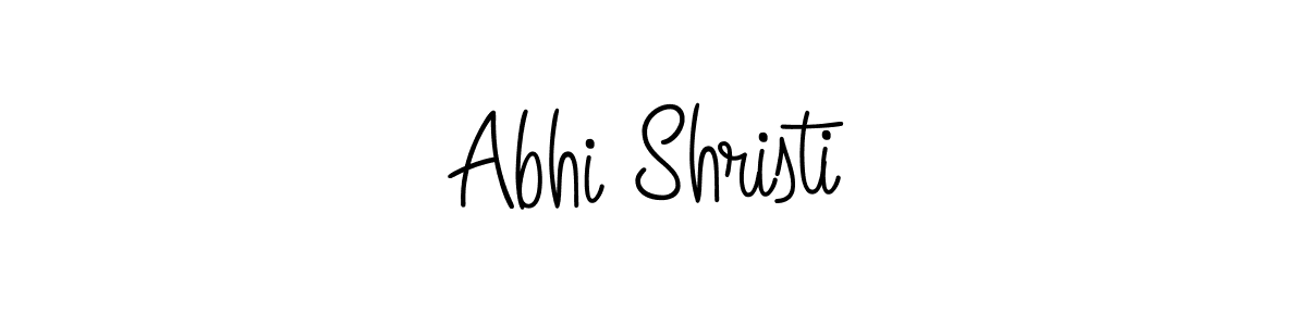 Abhi Shristi stylish signature style. Best Handwritten Sign (Angelique-Rose-font-FFP) for my name. Handwritten Signature Collection Ideas for my name Abhi Shristi. Abhi Shristi signature style 5 images and pictures png