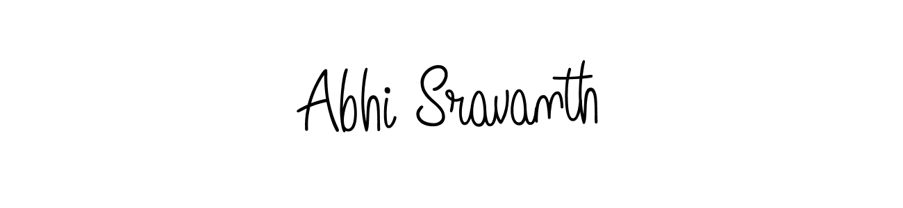 Best and Professional Signature Style for Abhi Sravanth. Angelique-Rose-font-FFP Best Signature Style Collection. Abhi Sravanth signature style 5 images and pictures png