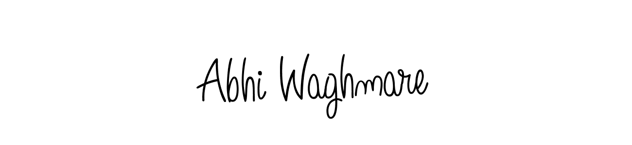Abhi Waghmare stylish signature style. Best Handwritten Sign (Angelique-Rose-font-FFP) for my name. Handwritten Signature Collection Ideas for my name Abhi Waghmare. Abhi Waghmare signature style 5 images and pictures png