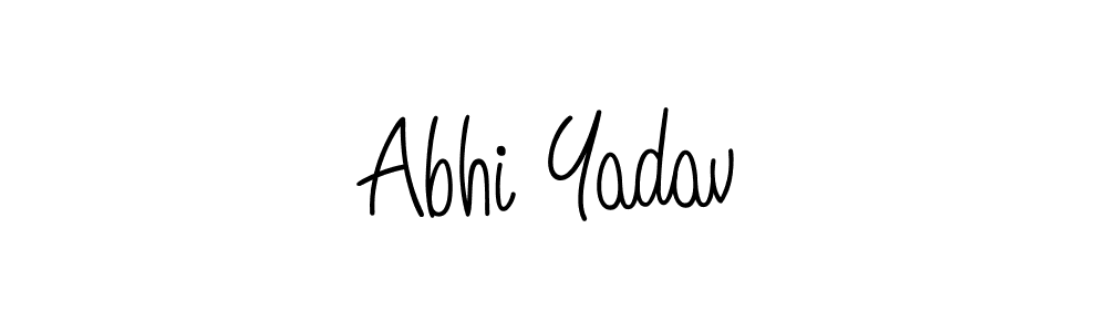 Best and Professional Signature Style for Abhi Yadav. Angelique-Rose-font-FFP Best Signature Style Collection. Abhi Yadav signature style 5 images and pictures png