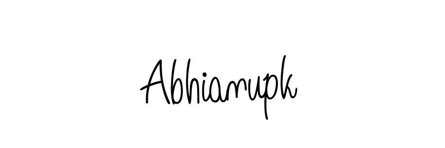 You should practise on your own different ways (Angelique-Rose-font-FFP) to write your name (Abhianupk) in signature. don't let someone else do it for you. Abhianupk signature style 5 images and pictures png