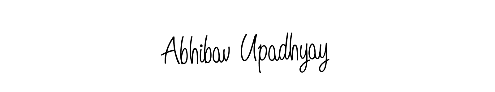 Also we have Abhibav Upadhyay name is the best signature style. Create professional handwritten signature collection using Angelique-Rose-font-FFP autograph style. Abhibav Upadhyay signature style 5 images and pictures png