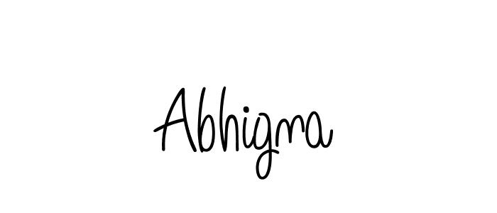 Create a beautiful signature design for name Abhigna. With this signature (Angelique-Rose-font-FFP) fonts, you can make a handwritten signature for free. Abhigna signature style 5 images and pictures png