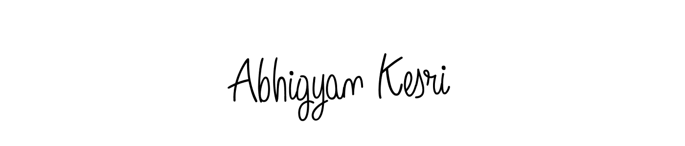 Make a beautiful signature design for name Abhigyan Kesri. With this signature (Angelique-Rose-font-FFP) style, you can create a handwritten signature for free. Abhigyan Kesri signature style 5 images and pictures png