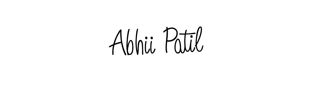 You should practise on your own different ways (Angelique-Rose-font-FFP) to write your name (Abhii Patil) in signature. don't let someone else do it for you. Abhii Patil signature style 5 images and pictures png