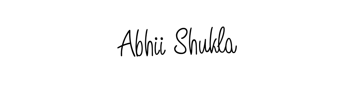 Design your own signature with our free online signature maker. With this signature software, you can create a handwritten (Angelique-Rose-font-FFP) signature for name Abhii Shukla. Abhii Shukla signature style 5 images and pictures png