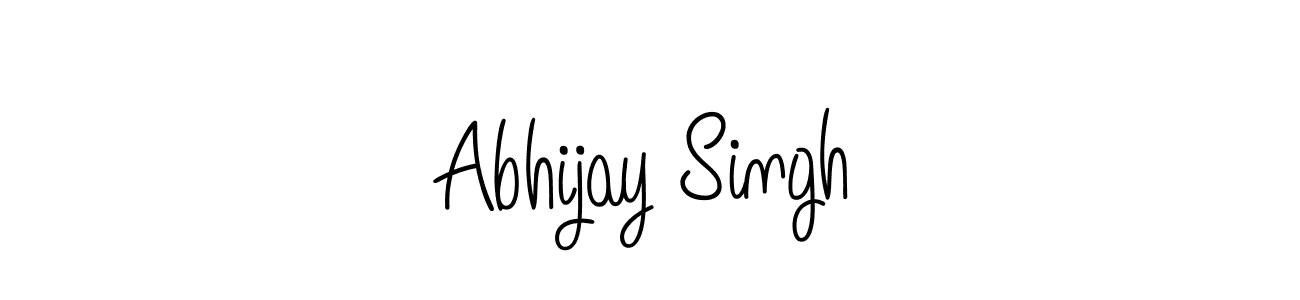 Make a beautiful signature design for name Abhijay Singh. With this signature (Angelique-Rose-font-FFP) style, you can create a handwritten signature for free. Abhijay Singh signature style 5 images and pictures png