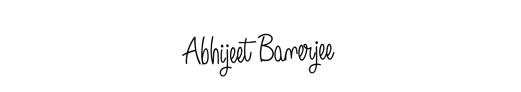 Make a beautiful signature design for name Abhijeet Banerjee. With this signature (Angelique-Rose-font-FFP) style, you can create a handwritten signature for free. Abhijeet Banerjee signature style 5 images and pictures png