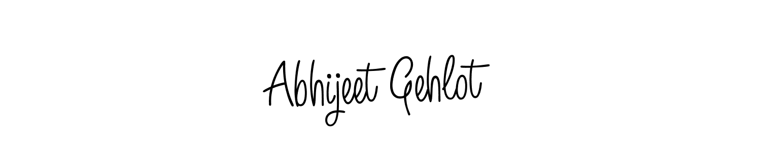 Make a beautiful signature design for name Abhijeet Gehlot. With this signature (Angelique-Rose-font-FFP) style, you can create a handwritten signature for free. Abhijeet Gehlot signature style 5 images and pictures png