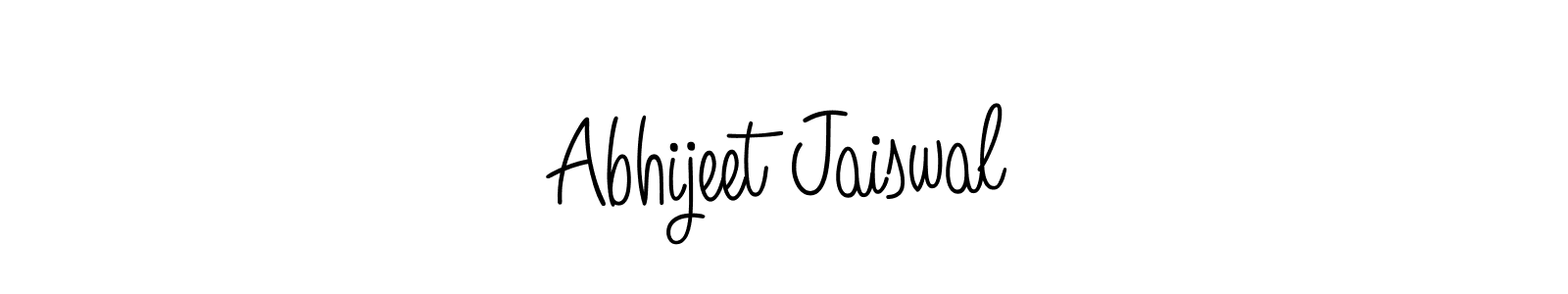 You should practise on your own different ways (Angelique-Rose-font-FFP) to write your name (Abhijeet Jaiswal) in signature. don't let someone else do it for you. Abhijeet Jaiswal signature style 5 images and pictures png