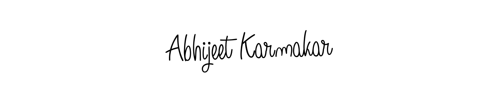 Design your own signature with our free online signature maker. With this signature software, you can create a handwritten (Angelique-Rose-font-FFP) signature for name Abhijeet Karmakar. Abhijeet Karmakar signature style 5 images and pictures png