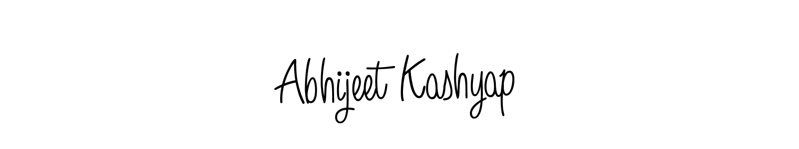 Create a beautiful signature design for name Abhijeet Kashyap. With this signature (Angelique-Rose-font-FFP) fonts, you can make a handwritten signature for free. Abhijeet Kashyap signature style 5 images and pictures png