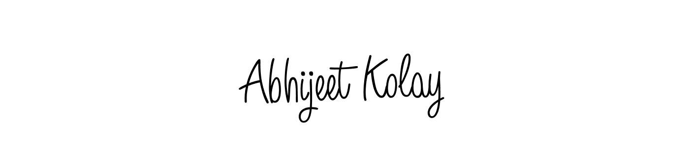 This is the best signature style for the Abhijeet Kolay name. Also you like these signature font (Angelique-Rose-font-FFP). Mix name signature. Abhijeet Kolay signature style 5 images and pictures png